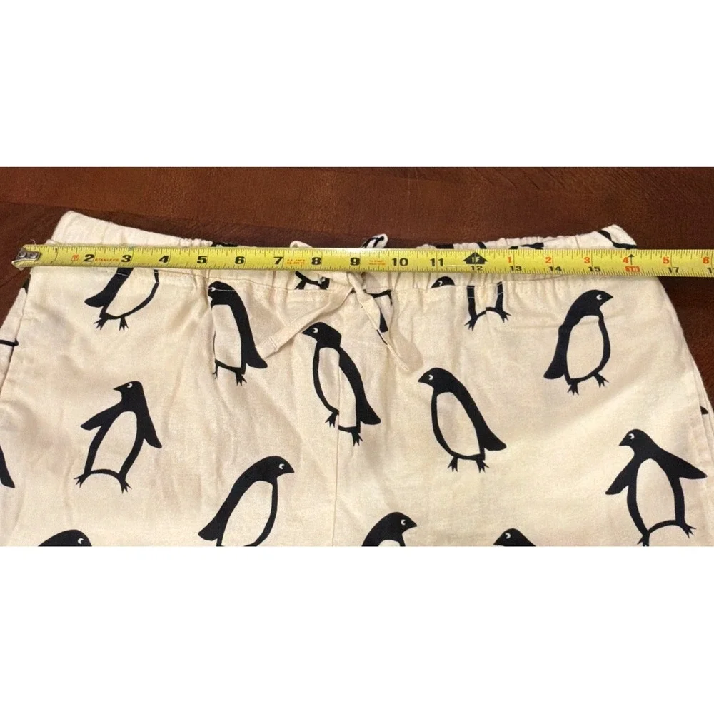 Hanna Andersson Adult Large 100% Cotton Penguin Print Pajama Pants Lounge sz M